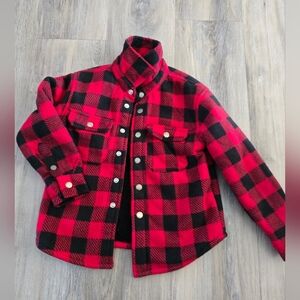Copper Denim Buffalo Plaid Flannel Jacket Size 6